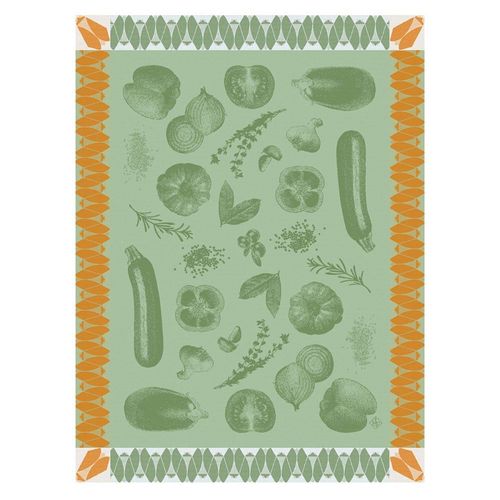 Torchon En Coton Courgette 60 X 80