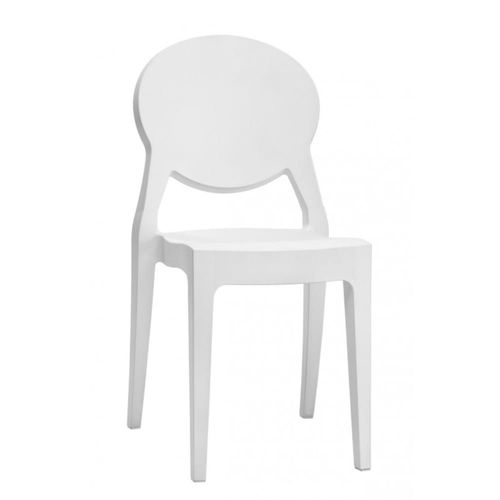 Chaise Design En Plastique Blanc