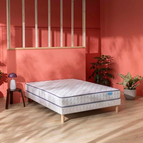 Ensemble matelas ressorts et sommier tapissier 160 x 200 cm