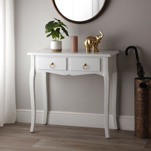 Console Pour L'entrée En Aggloméré Blanc