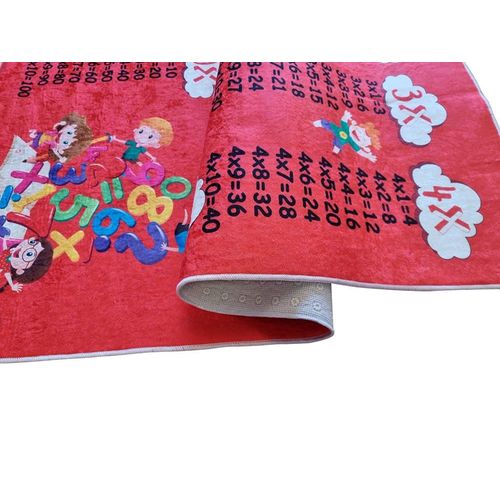 Tapis Polyester Rouge 100 X 160 Cm