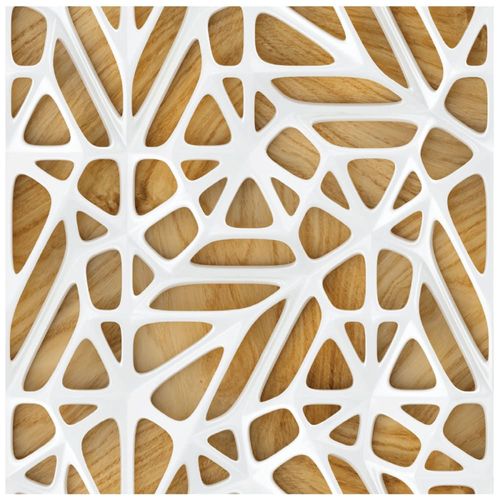 Sticker effet papier peint bois design 60x60cm