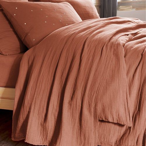 Drap Plat Gaze De Coton Uni 240x300 Cm