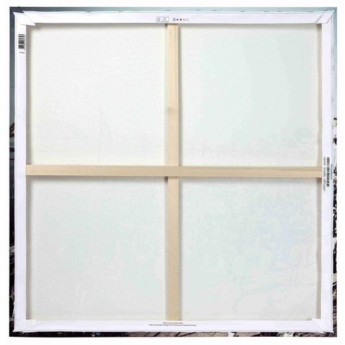 Tableau sur toile regard léopard 90x90