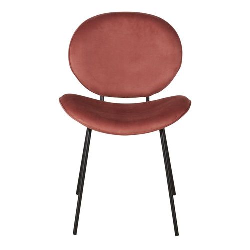Chaise En Velours Moka