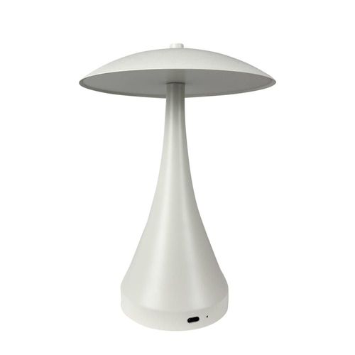 Lampe À Poser En Métal Blanc Crème
