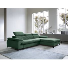 Canapé D'angle Velours 5 Places Vert