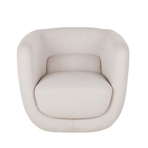 Fauteuil Pivotant Beige Tramé