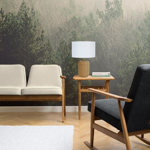 Lampe A Poser Tosel ,Bois,Naturel,H36x D22xp22cm