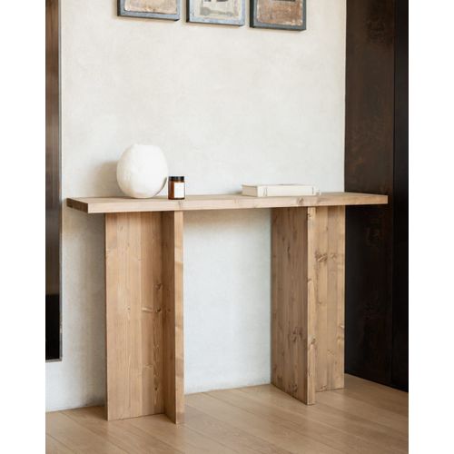 Console En Bois De Sapin Vieilli 120x80cm