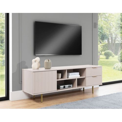 Meuble Tv Style Contemporain 150 Cm Beige