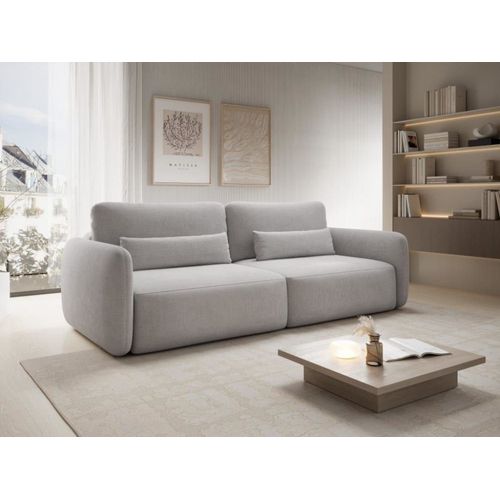 Canapé Convertible 3 Places Gris Clair