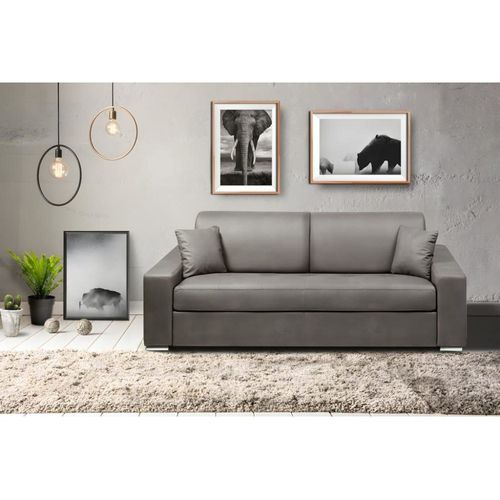 Canapé Convertible 4 Places Gris