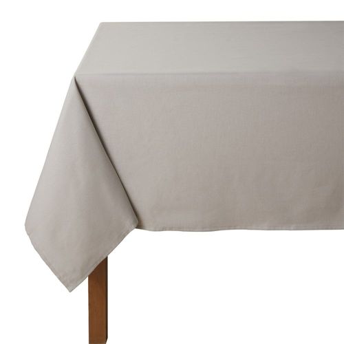 Nappe En Coton Traitee Teflon Gris Tourterelle 180x300