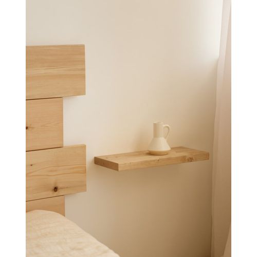 Table De Chevet En Bois De Sapin Marron 45x3,2cm