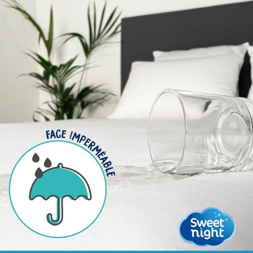 Protège matelas imperméable lavable à 90°C 160x200cm