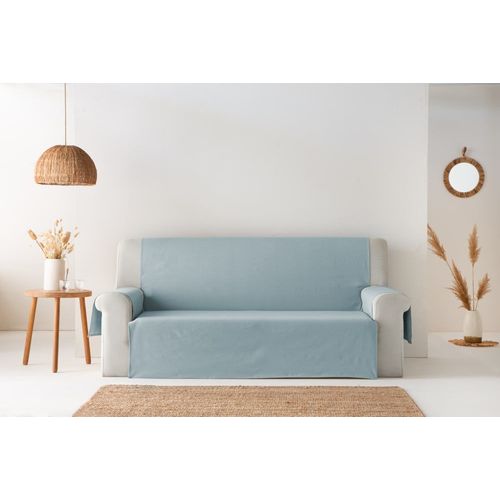 Housse De Canapé Pratique En Coton Aqua Marine 2 Places