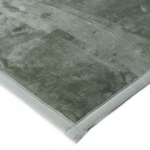 Tapis Extra-Doux Effet Velours Vert Clair 60x90