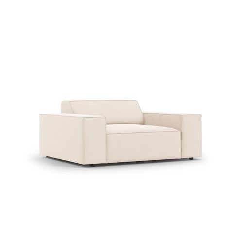 Fauteuil En Velours Beige Clair