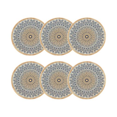Lot De 6 Assiettes À Dessert En Porcelaine 20cm
