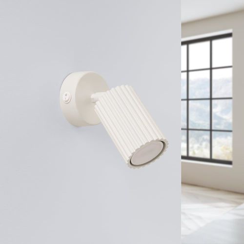 Applique Aluminium Beige H 16 Cm
