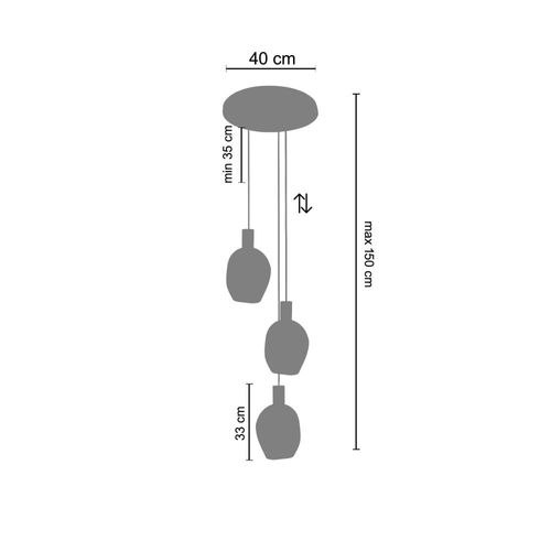 Lustre Tosel ,Métal,Bleu,P100xd60xd Hcm