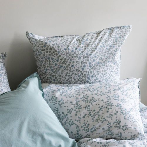 Taie D'oreiller En Percale De Coton 65x65cm Céladon
