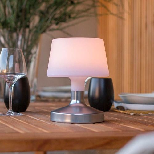 Lampe De Table Touch Led Polyéthylène Argent H21cm