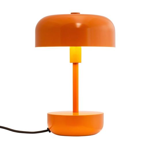 Lampe À Poser En Métal Orange
