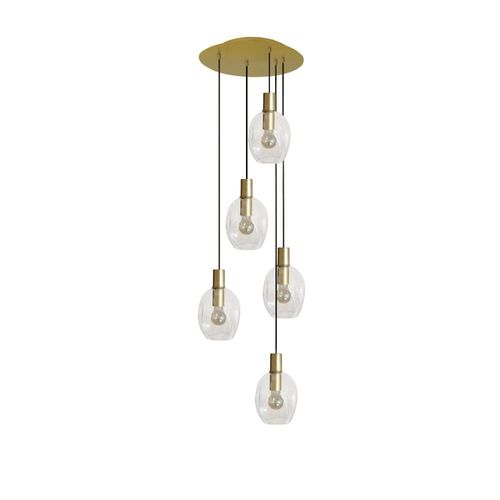 Lustre Tosel ,Métal,Dorado, P 100xd 60xd H Cm