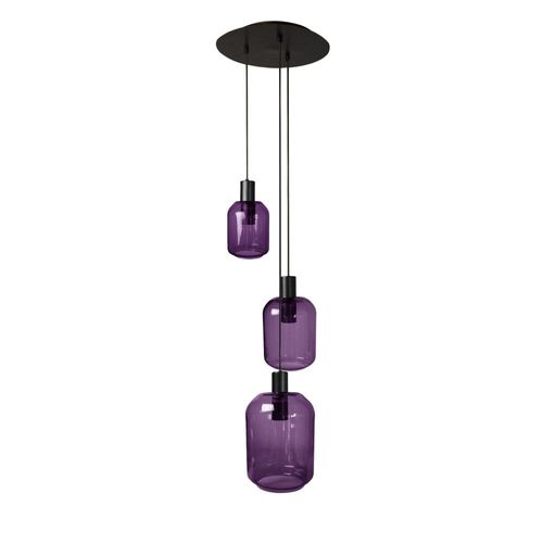 Lustre Tosel ,Métal,Violet ,H 100x D60xp60cm
