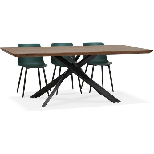 Table De Salon Bois Noyer Bois Foncé