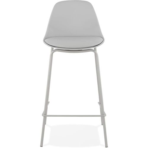 Tabouret De Bar Polymère Gris H. Assise 65 Cm Rembourré