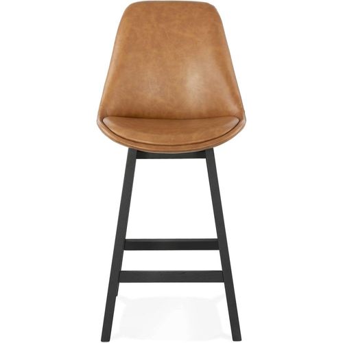Tabouret De Bar Simili Marron H. Assise 65 Cm Rembourré