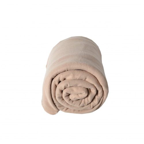 Couverture Polaire Grand Confort Polyester Sable 240x300 Cm