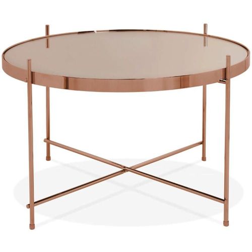 Table Basse Verre Cuivre