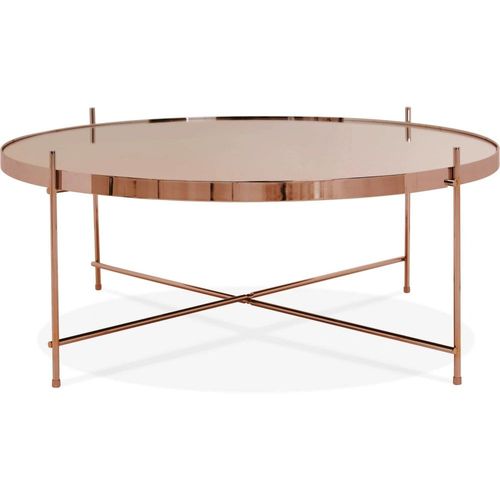 Table Basse Verre Cuivre