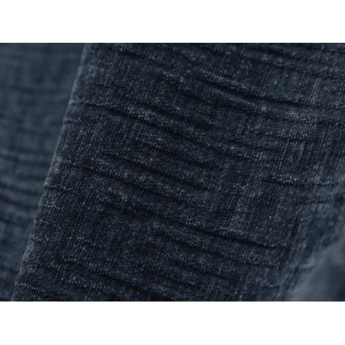 Canapé D'angle Gauche 4 Places En Tissu Chenille Bleu Roi