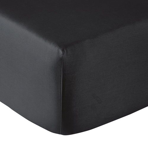 Drap Housse Percale Fusain 160x200 Cm