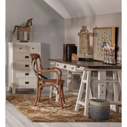 Bureau Réglable En Bois Blanc L 150 Cm