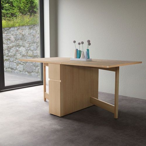 Table À Manger Pliable 2 Personnes En Bois - Bois Clair