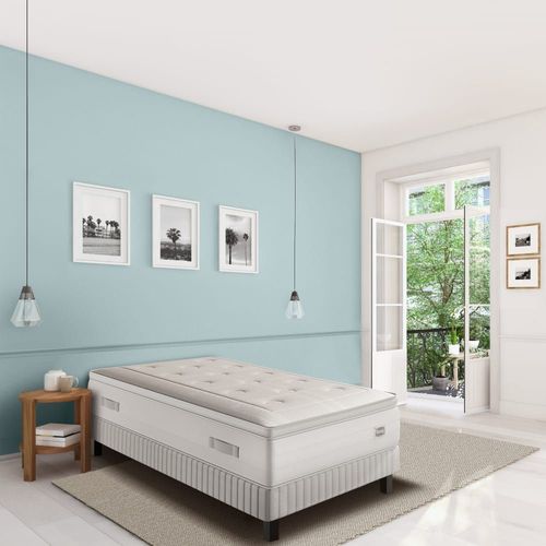 Ens REFLEXION 90x190 matelas H33 ressort ensachés, ferme, sommier