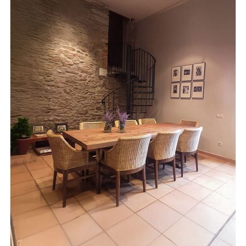 Fauteuil Rotin Beige