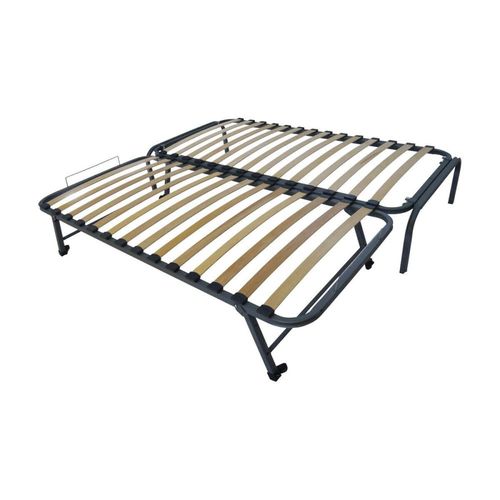 Lit Gigogne Metal Gris 70x190 Cm