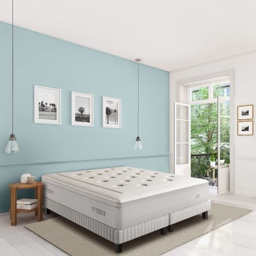 Ens REFLEXION 160x200 matelas H33 ressort ensachés, ferme, 2 sommiers