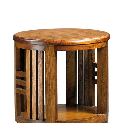 Table Porte Liquieurs En Bois Marron Ø 45 Cm