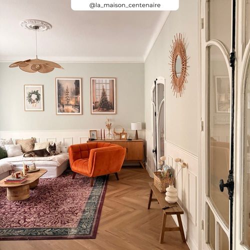Fauteuil En Velours Orange Curcuma