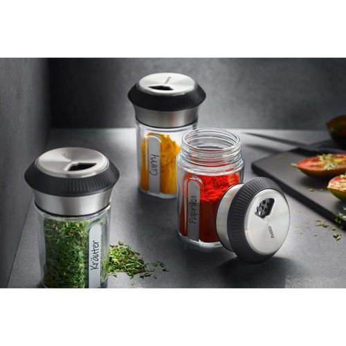 Moulin À Épices Et À Herbes En Acier Inoxydable Argent