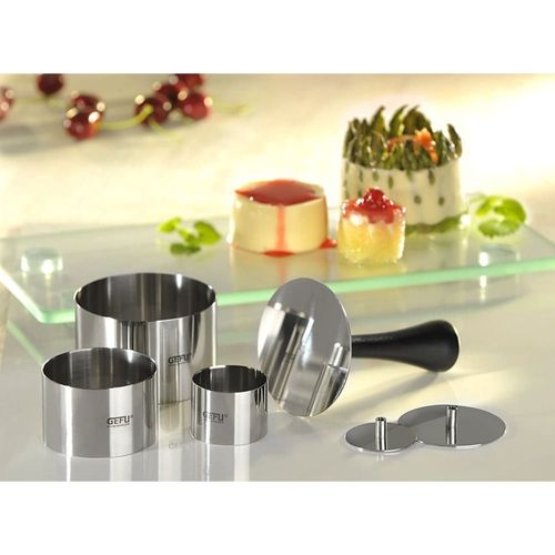 Anneaux Professionnels À Desserts En Acier Inoxydable Argent