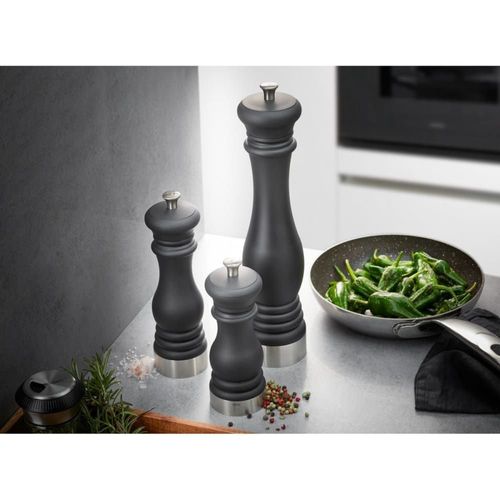 Moulin À Sel Ou Poivre En Abs Argent H21cm